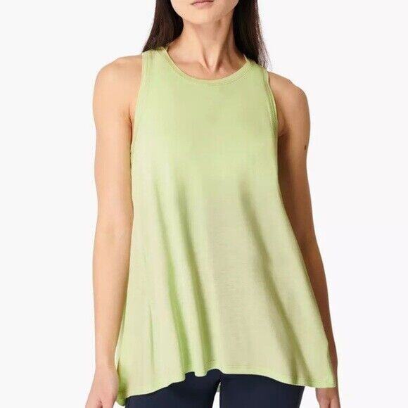 NEW Sweaty Betty Easy Peazy Tank Top Vest Yoga Utopia Green Womens Medium - Picture 1 of 9
